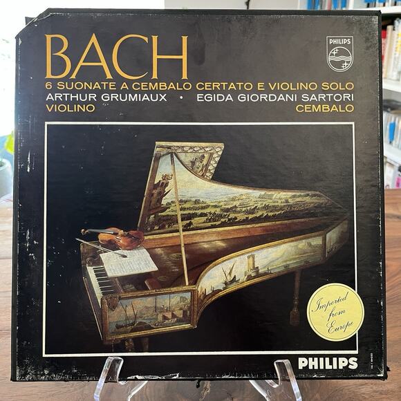Philips Other - Bach 6 Suonate A Cembalo Certato E Violino Solo 2xLP Box 1969 Philips 835 227/8